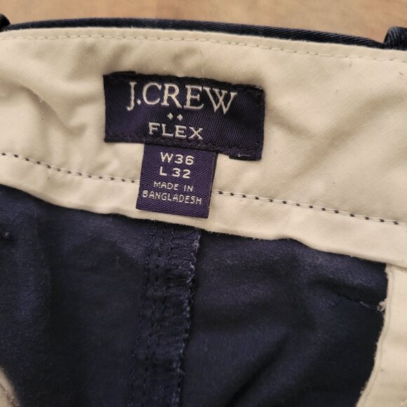 J.Crew Flex Skinny Pants Men’s 36x32 Blue Tapered Fit Semi Formal Chinos - Picture 2 of 9